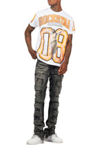 Fields White/Orange Oversized Graphic T-Shirt