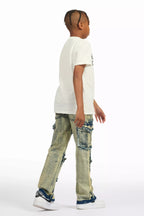 Boys Zarian Vintage Light Blue Cargo Jean