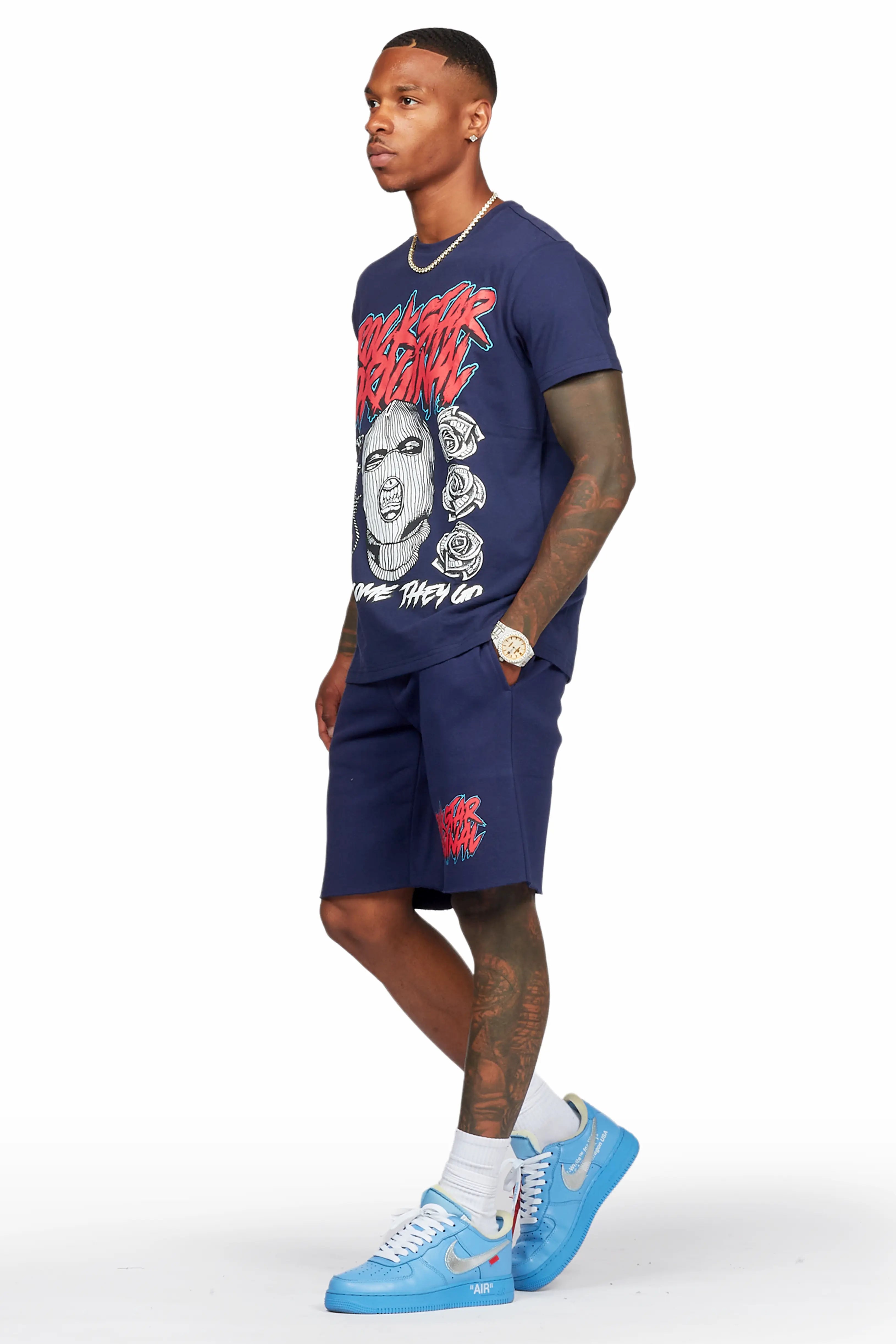 Clava Navy T-Shirt/Short Set