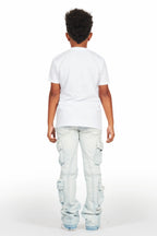 Boys Beau White Graphic T-Shirt