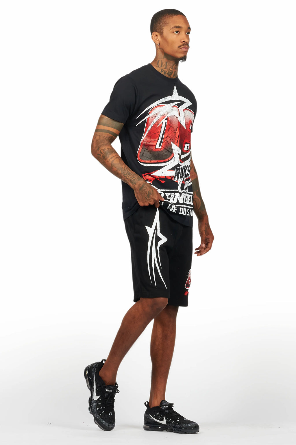 Kastell Black T-Shirt Short Set