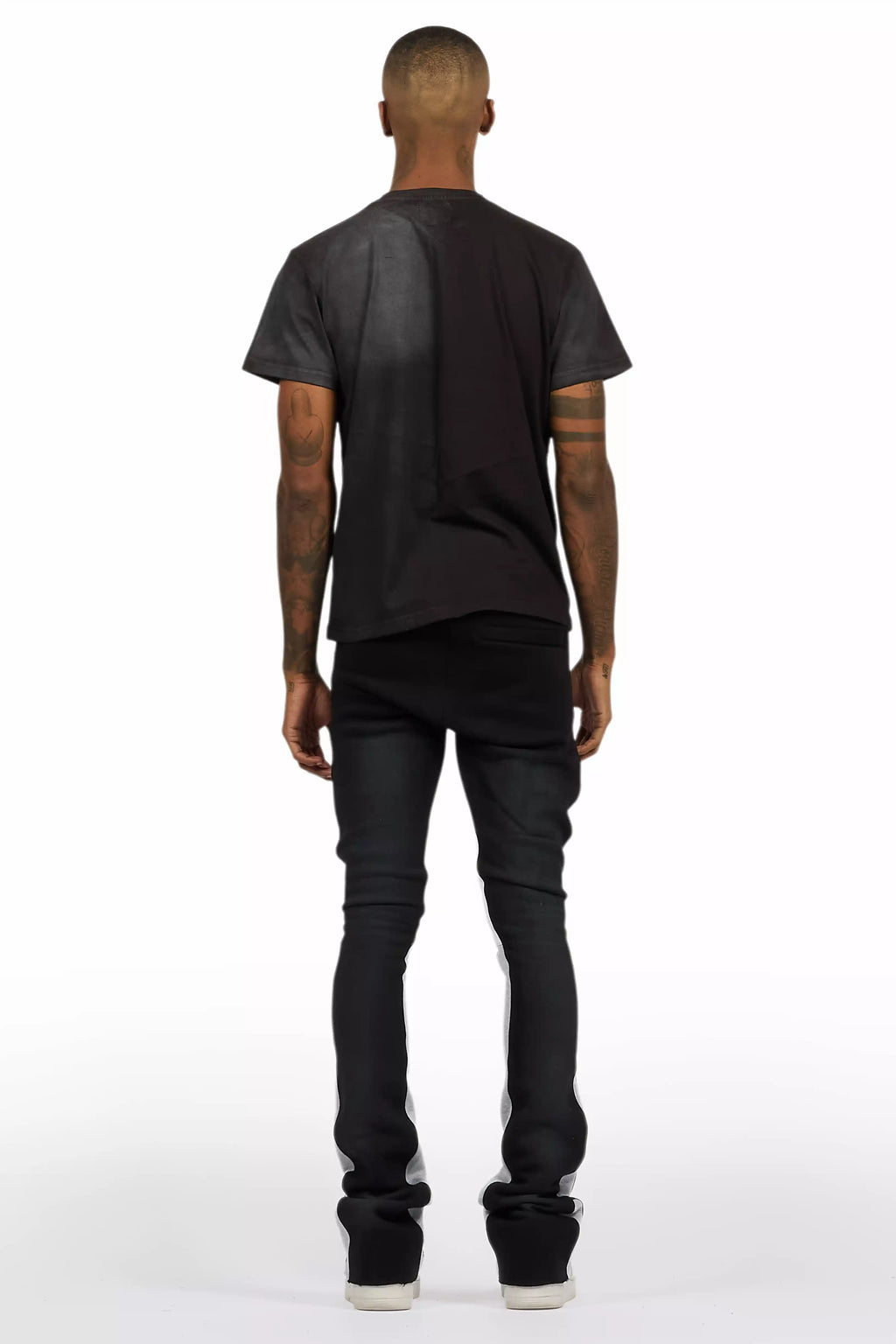 All Seeing Eyes Black T-Shirt/Stacked Flare Track Set