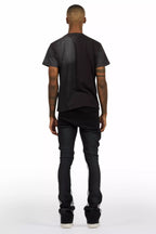 All Seeing Eyes Black T-Shirt/Stacked Flare Track Set