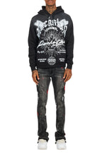 Tally Black Graphic Hoodie