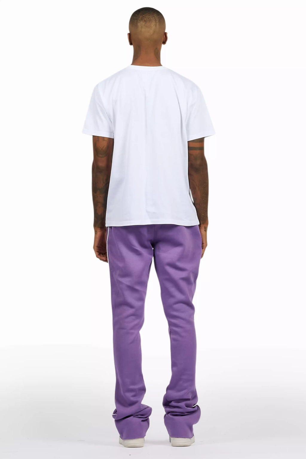 Braindead Purple/White T-Shirt/Stacked Track Set