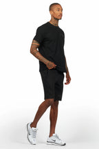 Sana Black/Black Short Set