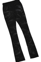 Member Black Hoodie Patchwork Stacked Flare Track Set