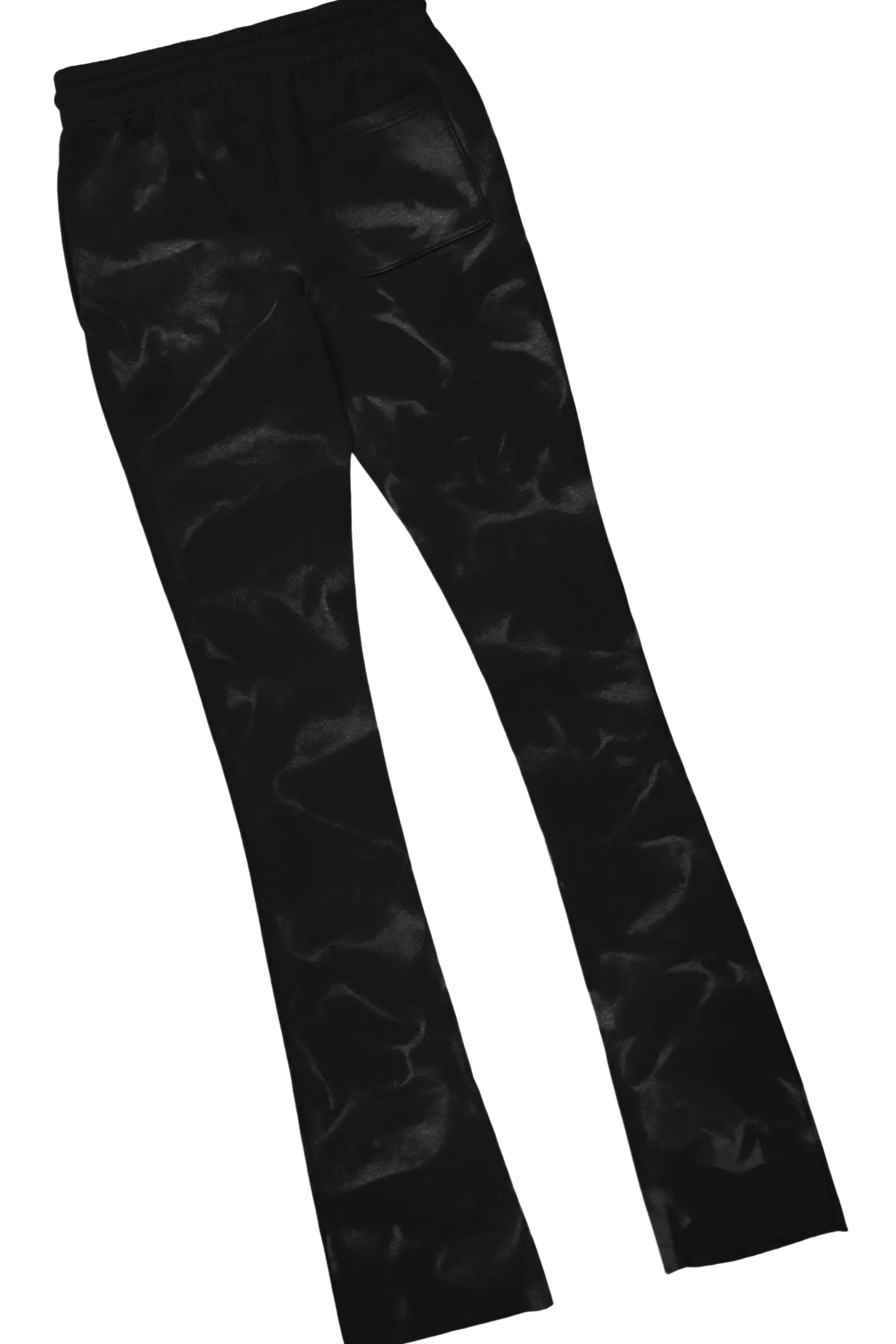 Member Black Hoodie Patchwork Stacked Flare Track Set