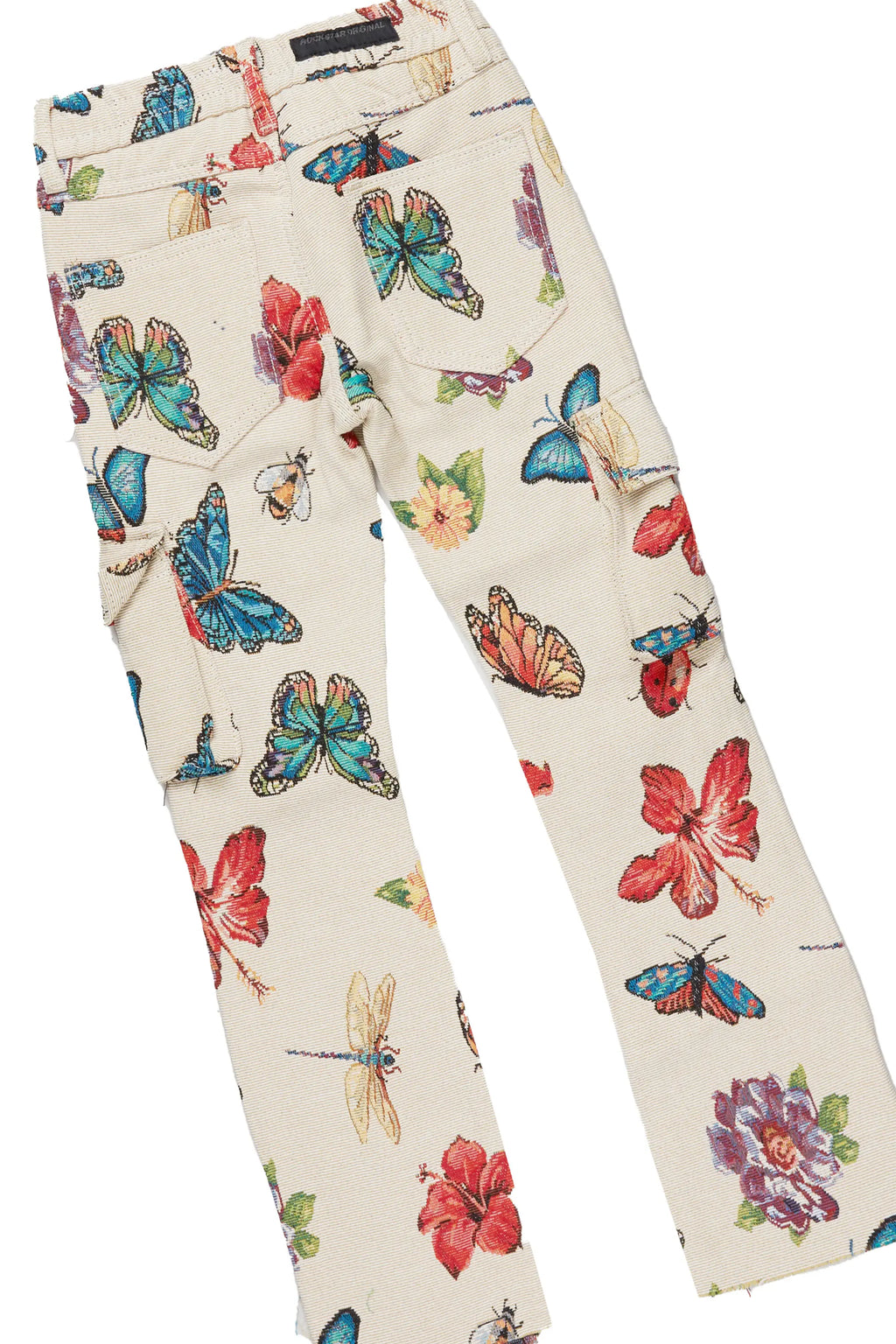 Girls Maeve Purple Hoodie/Stacked Flare Jean Set