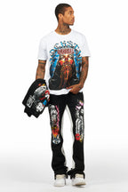 Santos Black Hoodie/Baggy Track Pant Set