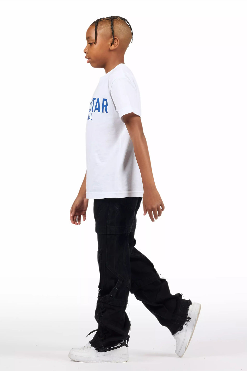 Boys Three Maxi Jet Black Baggy Fit Jean