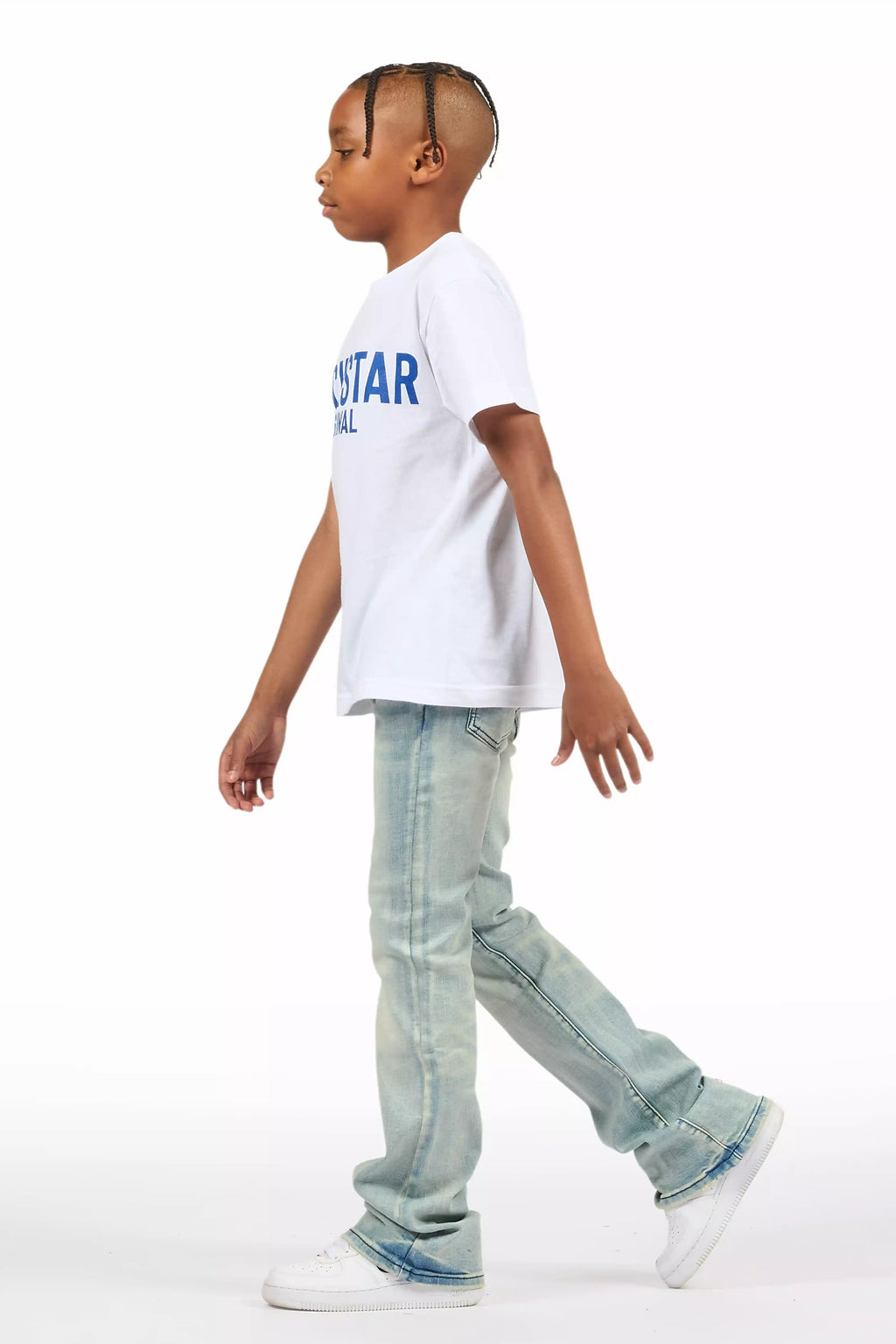 Boys Drick Light Blue Regular Fit Flare Jean