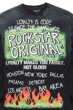 Beno Black Long Sleeve Distressed Graphic T-Shirt