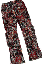 Girls Cass Vintage Black Hoodie/Stacked Flare Jean Set