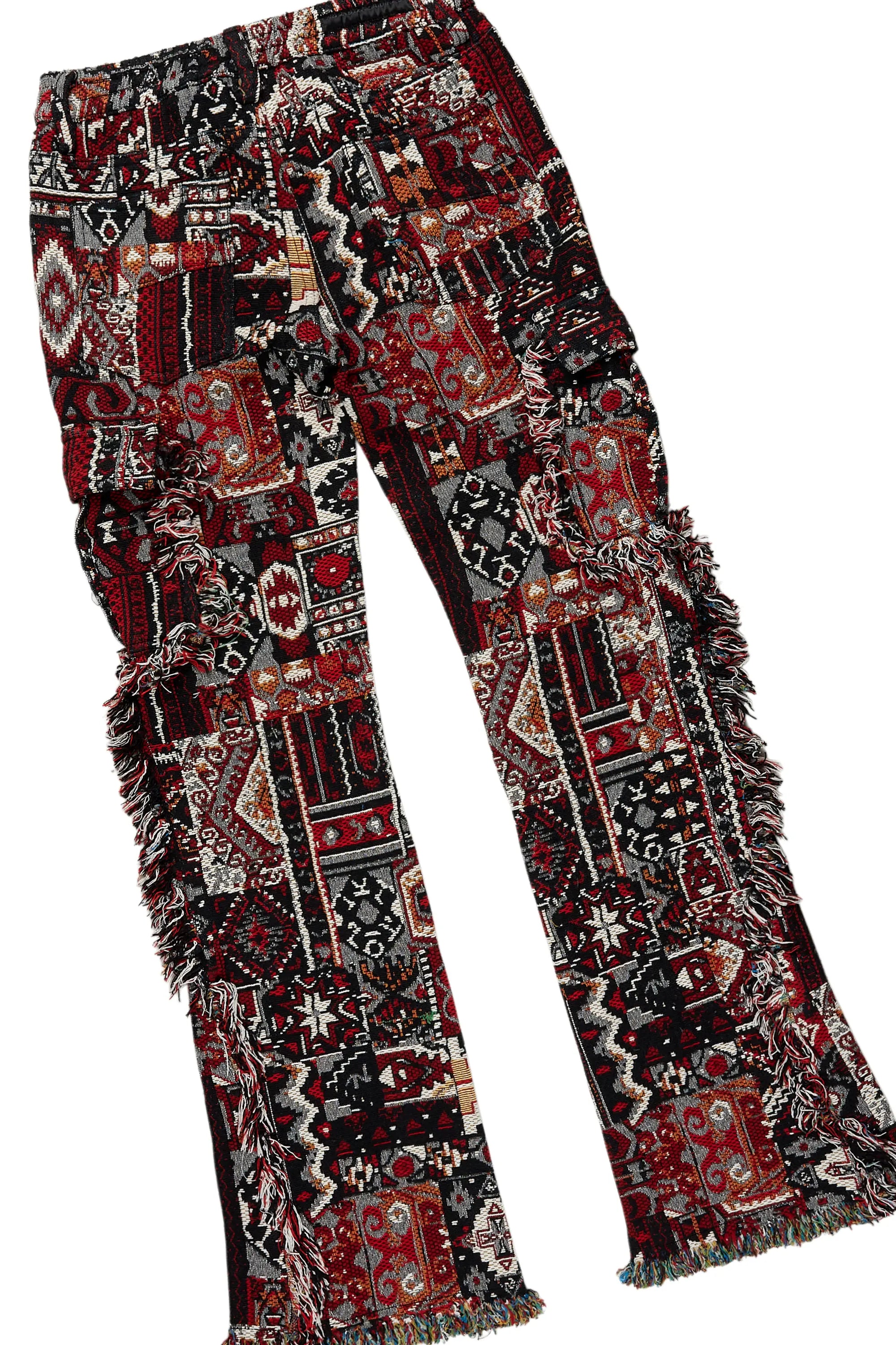 Girls Cass Vintage Black Hoodie/Stacked Flare Jean Set