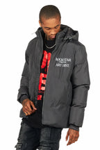 Briggs Charcoal Graphic Puffer