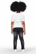 Girls Hale Grey Biker Skinny Jean