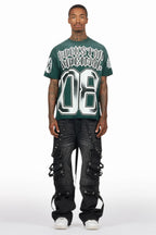 Nealon Black Baggy Cargo Fit Jean