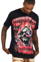 Styx Black/Red Oversized Graphic T-Shirt