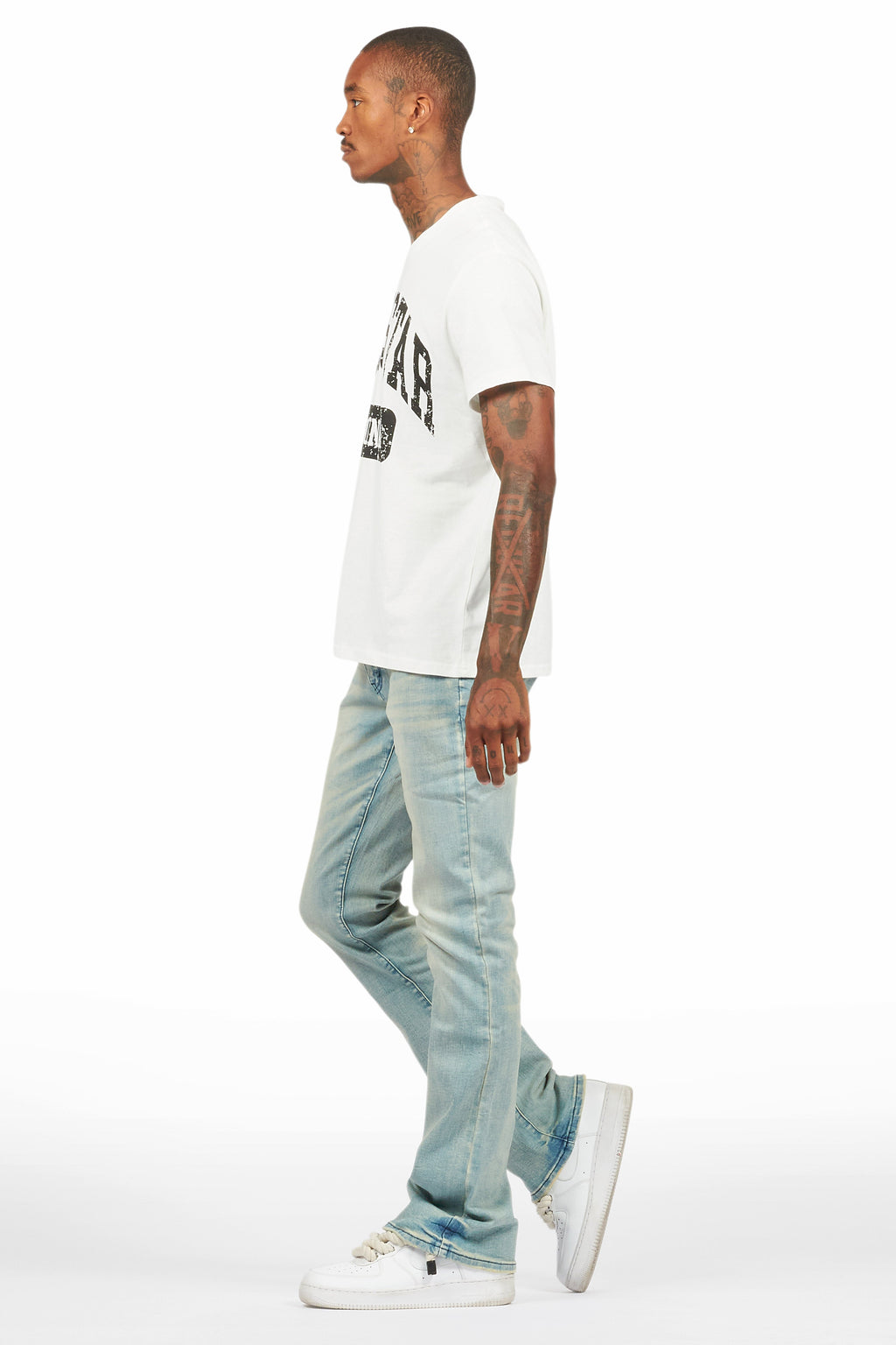 Drick Light Blue Regular Fit Flare Jean