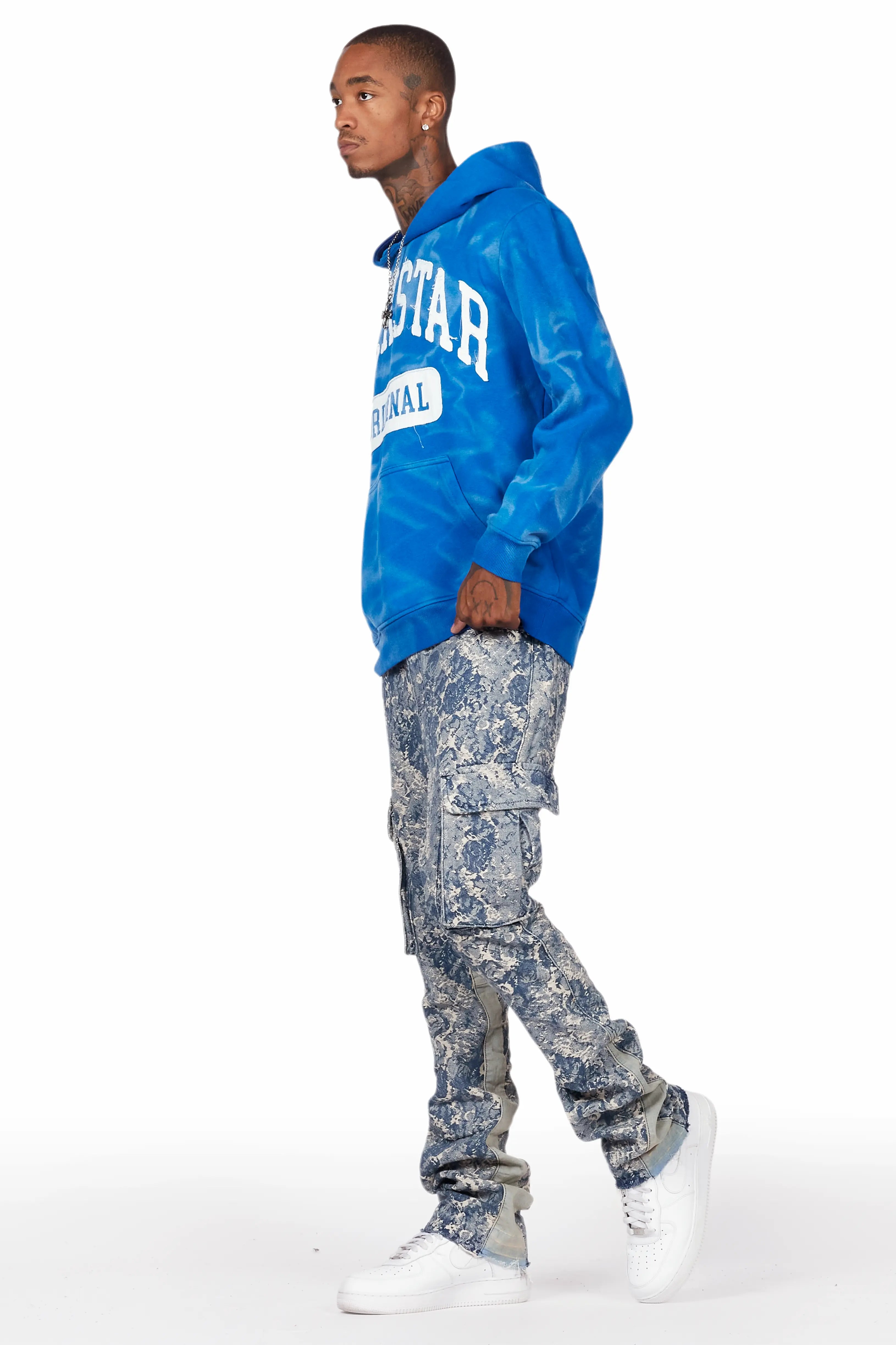 Member Royal Patchwork Graphic Hoodie