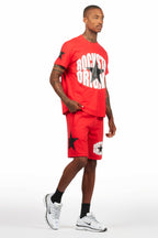 States Red/White Short Set