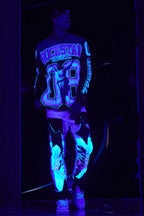 Fields Black/Purple Double Layer Long Sleeve Graphic T-Shirt