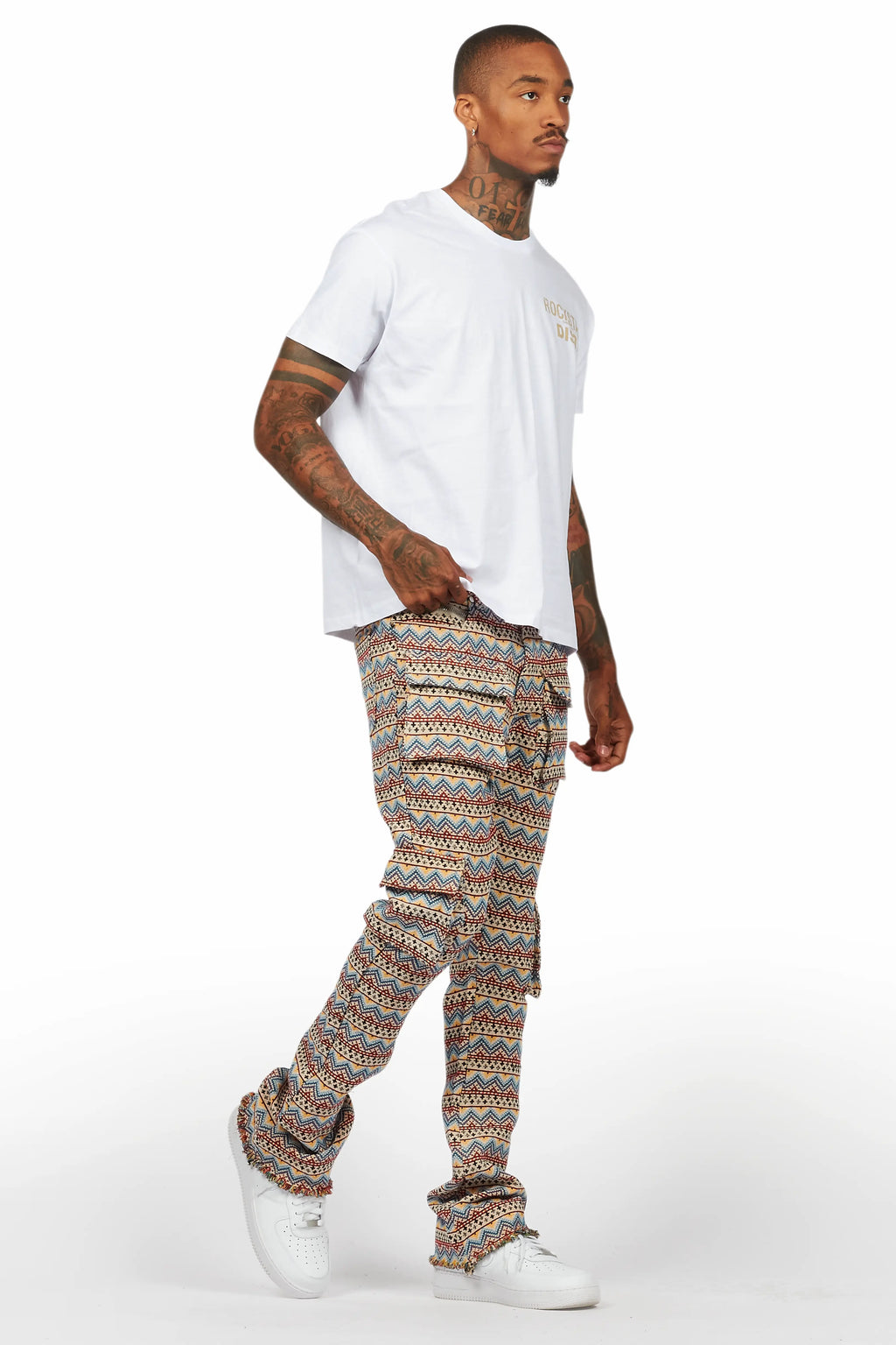 Lake White/Beige T-Shirt/Tapestry Jean Bundle
