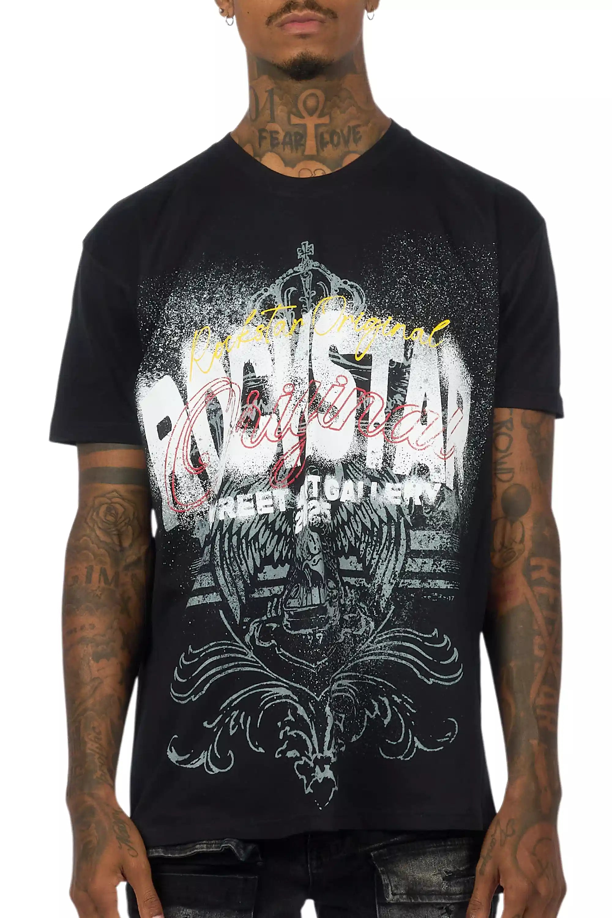 Irix Black Oversized Graphic T-Shirt