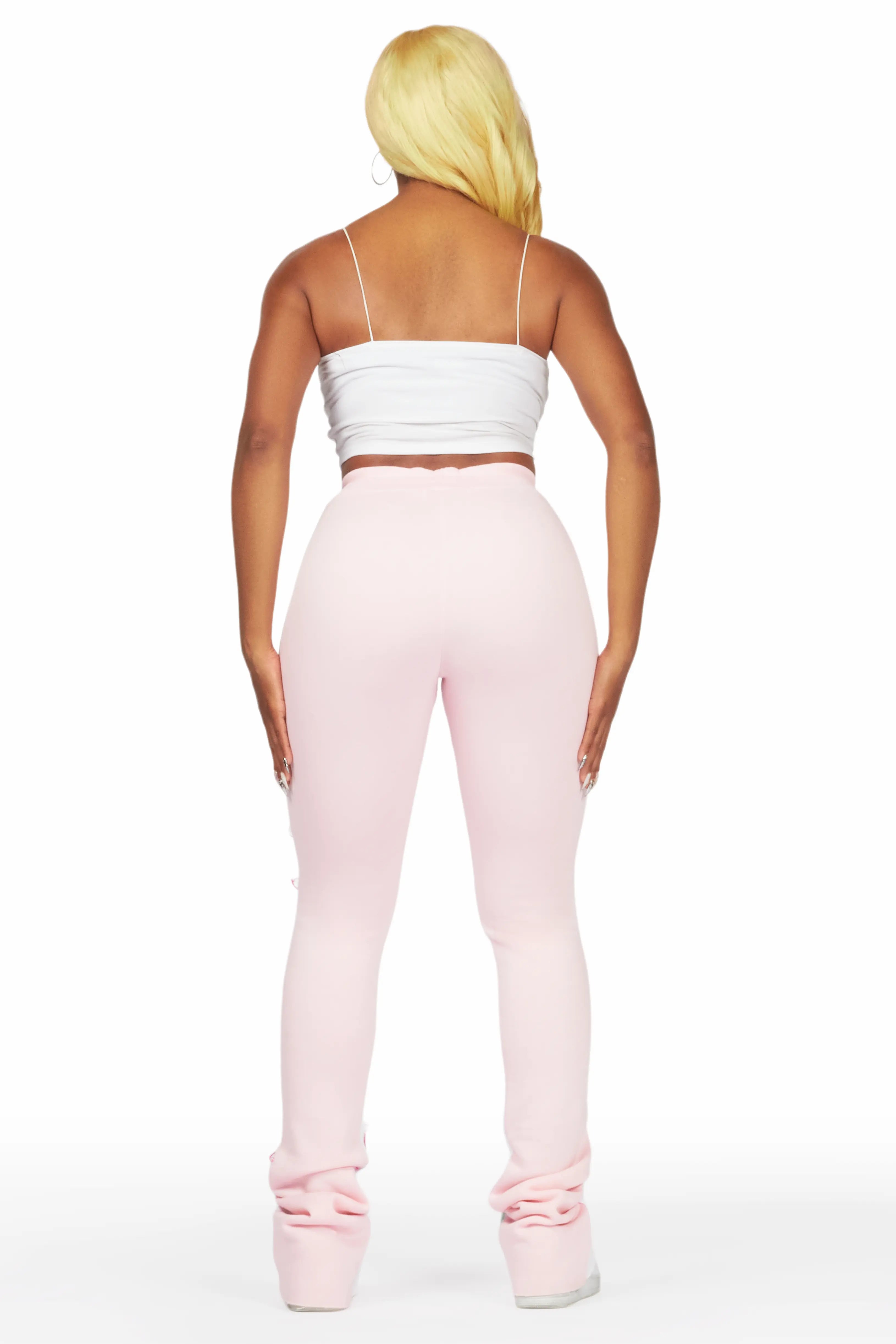 Toriauna Pink Stacked Track Pant