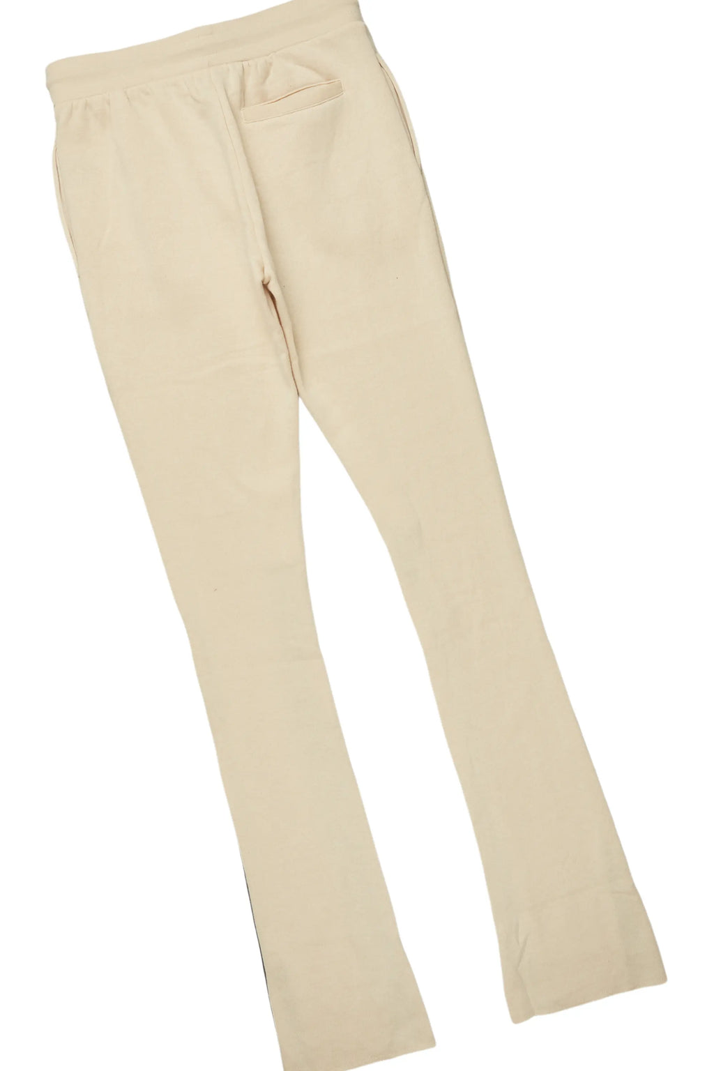 Basic Beige Hoodie/Stacked Flare Track Set