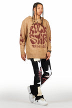 Vinson Black  Patchwork Stacked Flare Jean