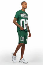 Allstar Green/White T-Shirt Short Set