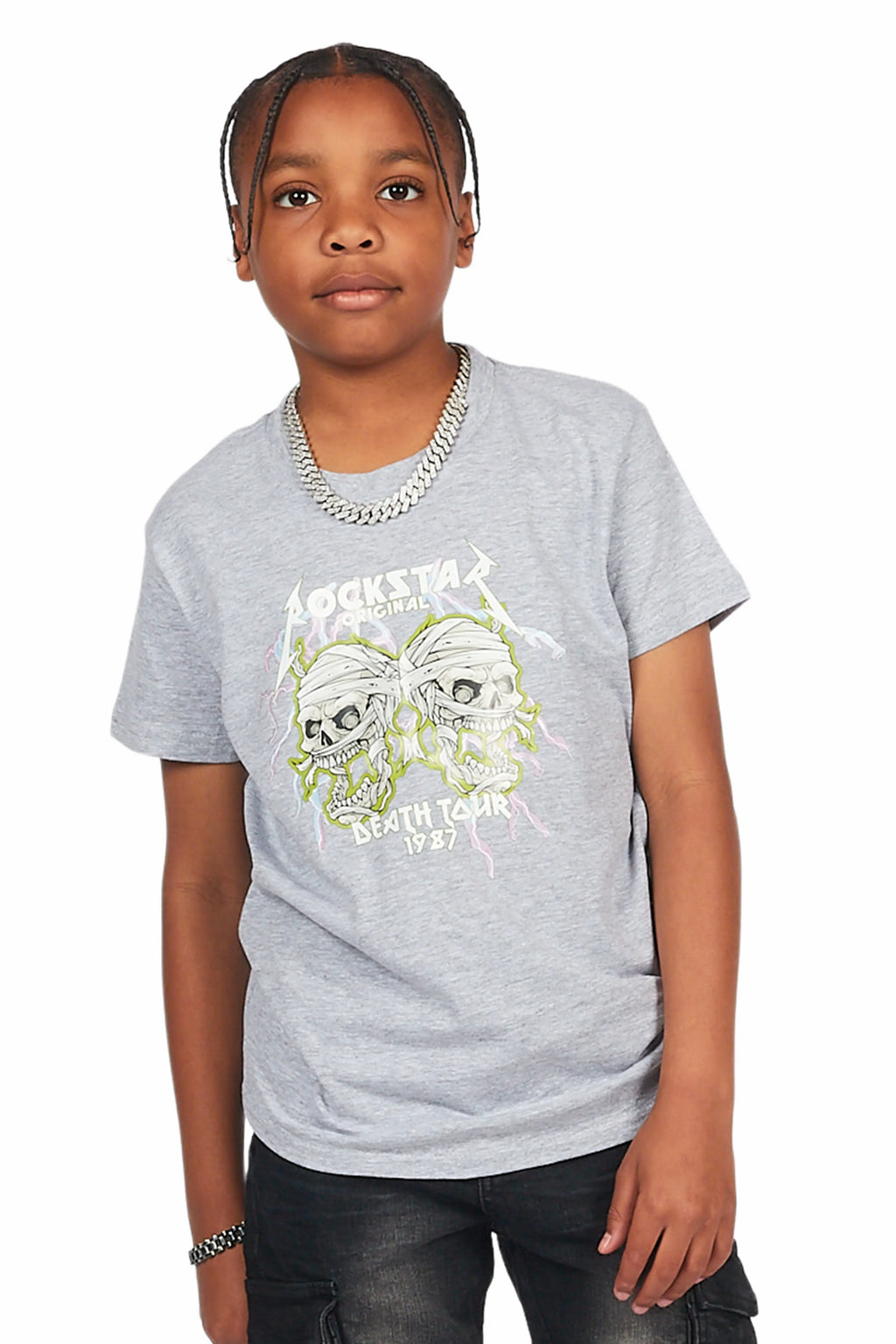 Boys Wilbur Grey Graphic T-Shirt