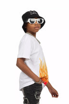 Boys Roeland White Graphic T-Shirt