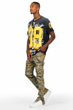 Nesta Black Oversized Graphic T-Shirt