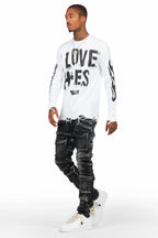 Yves Grey Skinny Cargo Jean