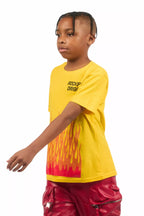 Boys Roeland Yellow/Red Graphic T-Shirt