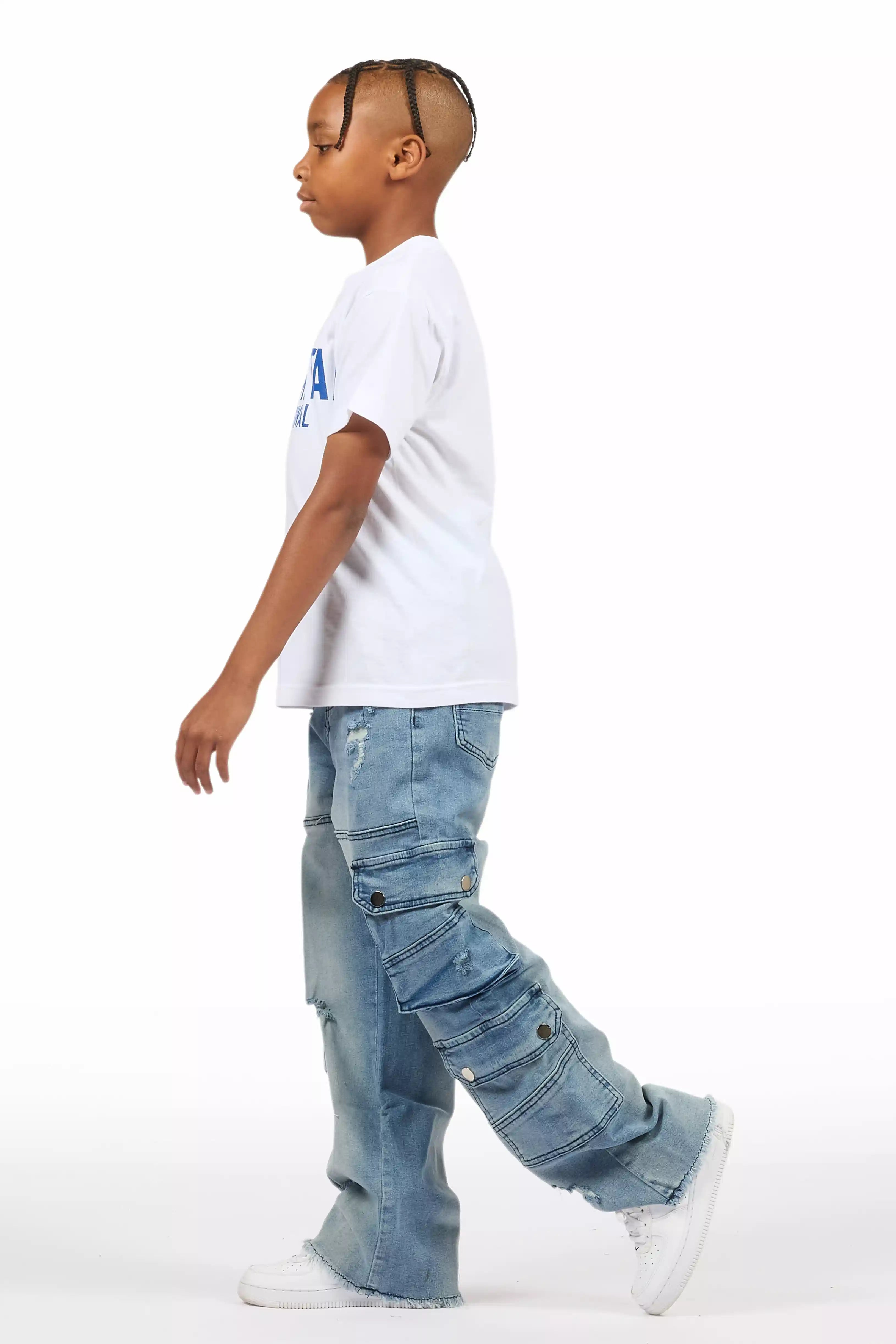 Boys Keylor Blue Baggy Fit Jean