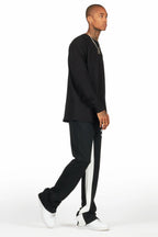 Briggs Black Long Sleeve T-Shirt/Baggy Pant Set