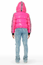Jackey Hot Pink Puffer Jacket