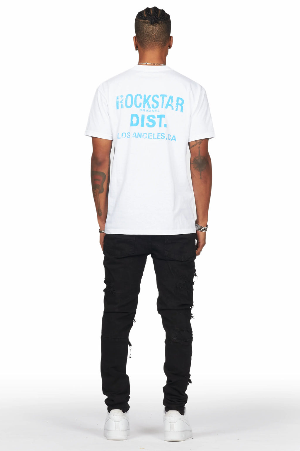 Dalit Jet Black Under Patch Skinny Fit Jean