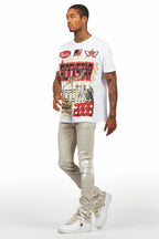 Deangelo White Graphic T-Shirt