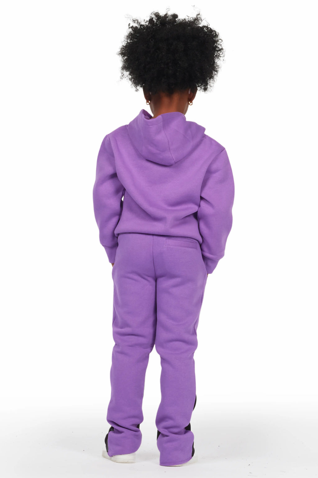 Girls Sophie Purple Stacked Pant Set