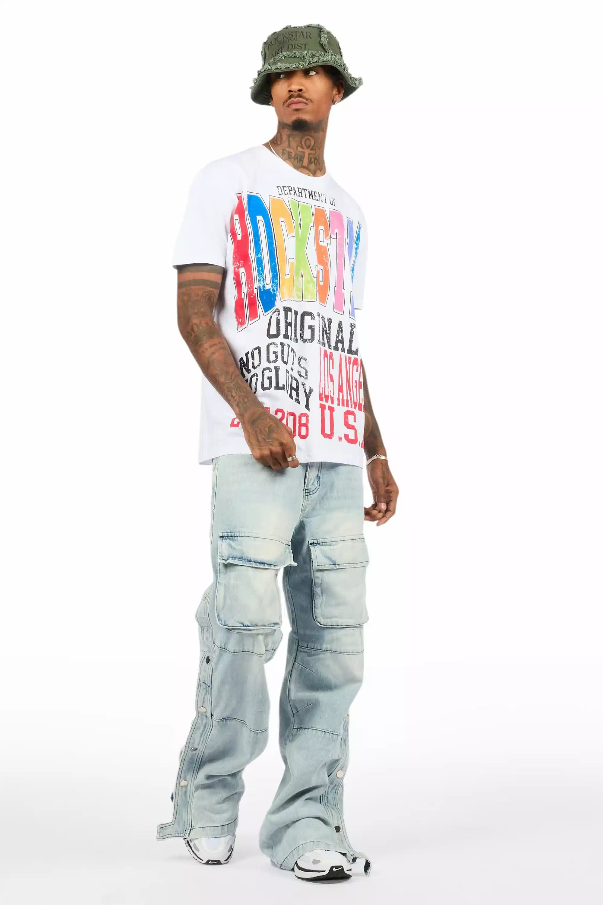 Keen White/Multi Oversized Graphic T-Shirt