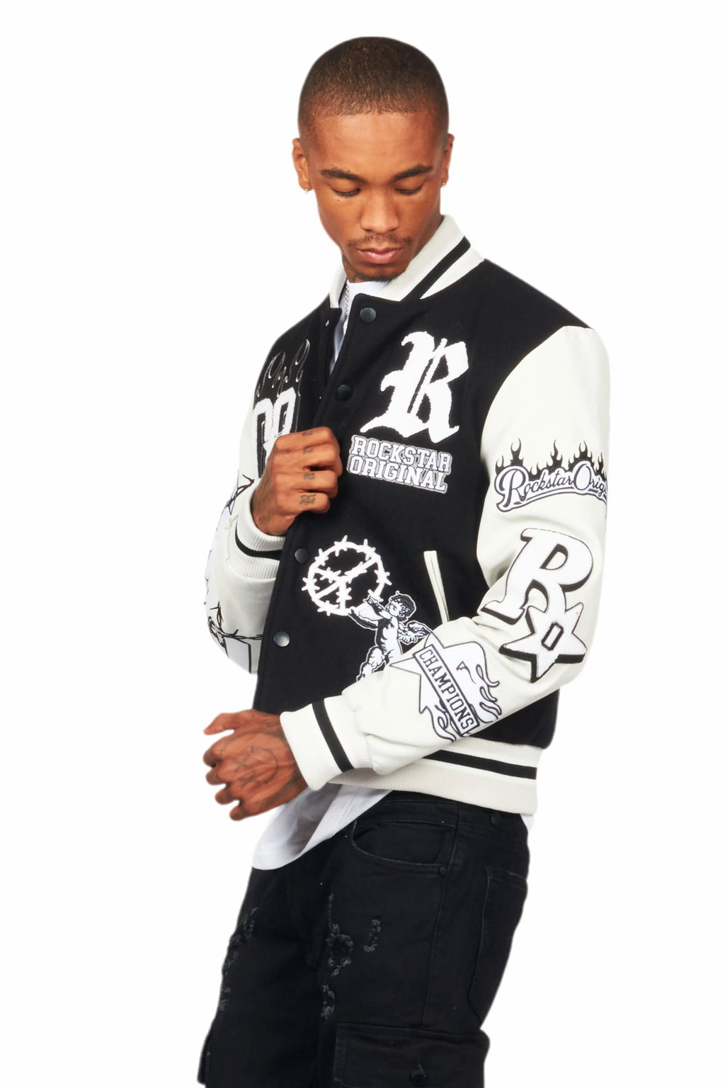 Rune Black Varsity Jacket