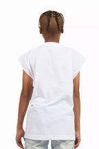 Boys Daria White/Multi Graphic Muscle T-Shirt