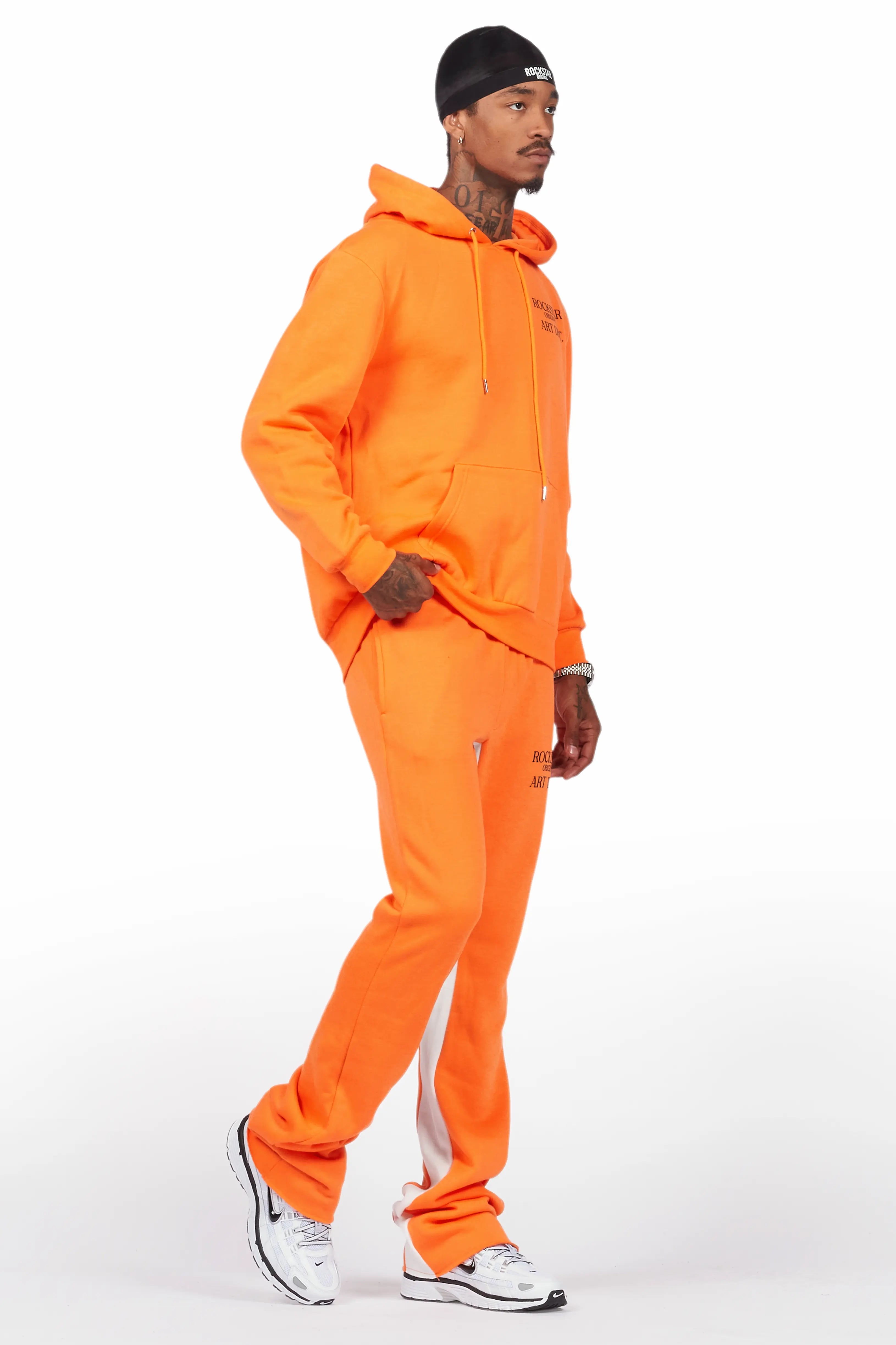 Briggs Orange Hoodie/Baggy Fit Pant Set