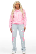 Jaden Pink/Heather Grey Super Stacked Trackset