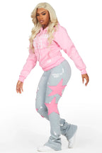 Jaden Pink/Heather Grey Super Stacked Trackset